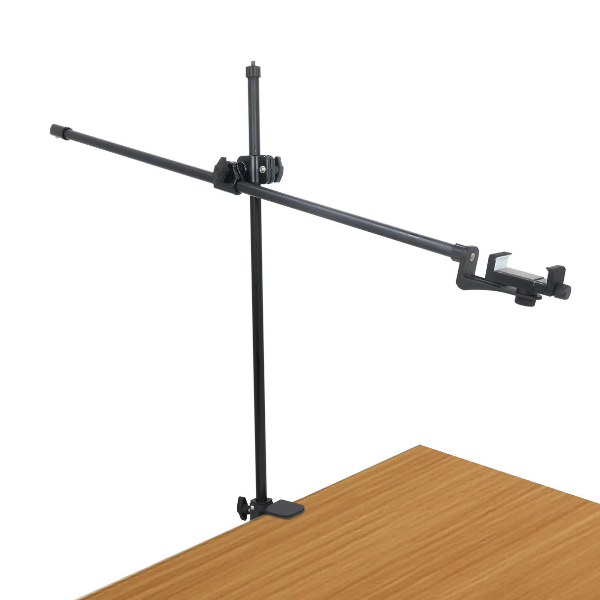 Isomars Overhead Mobile Stand for Photography & Videography, Table Holding clamp, 360°Adjustable Arm with Height Adjustment, Stand Height Adjustment top to Bottom, Overhead Photos of Products