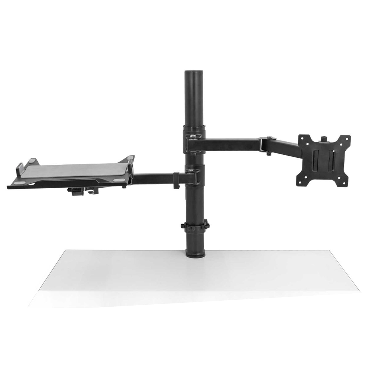 Isomars Laptop and Monitor Table Stand - Adjustable Height & Angles and Sides (Laptop & Monitor Mount)