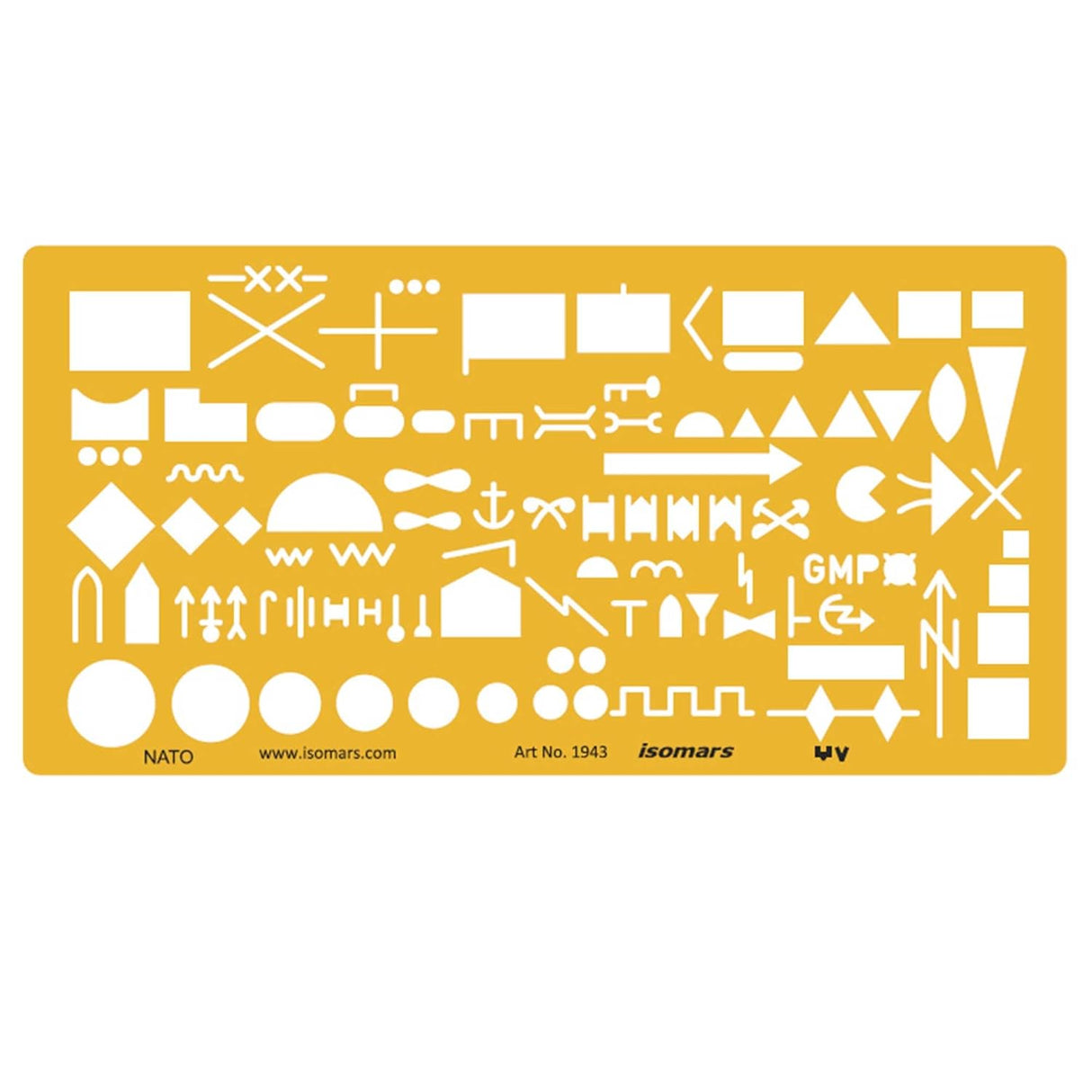 Isomars NATO Military Aviation Template | Military Map Marking Symbols | Template for Army Drawing Map