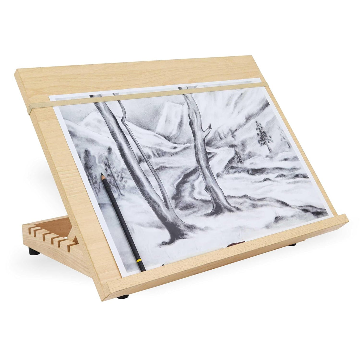 Isomars Drawing Board - Table Model - with 6 Different Working Angles - Drawing & Drafting Board with Elastic Support - A2