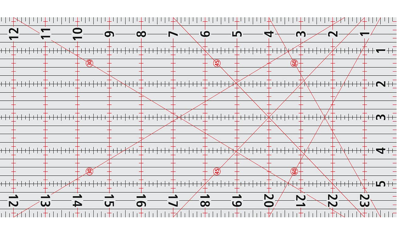 Isomars Imperial Design Quilting Ruler - 6" x 24"