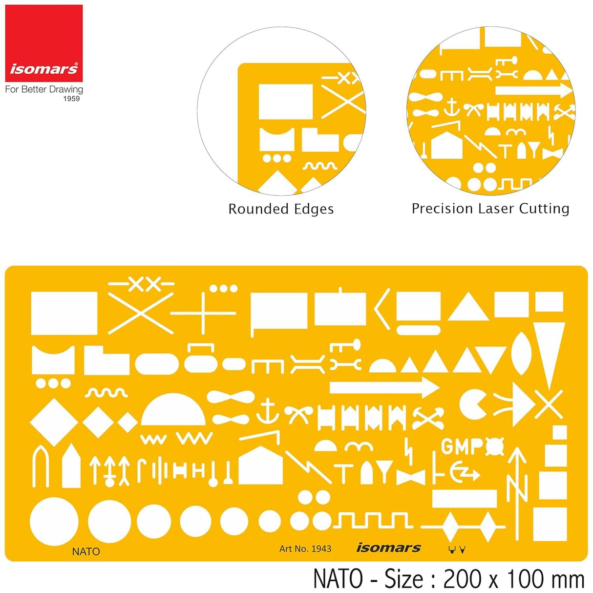 Isomars NATO Military Aviation Template | Military Map Marking Symbols | Template for Army Drawing Map