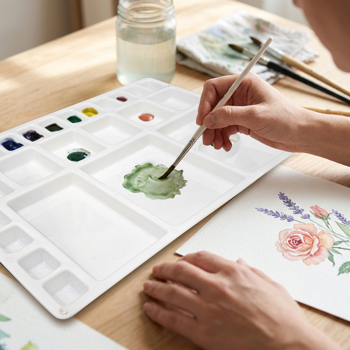 Isomars Artist Colour Palette, 25 Wells, Large Paint Mixing Tray