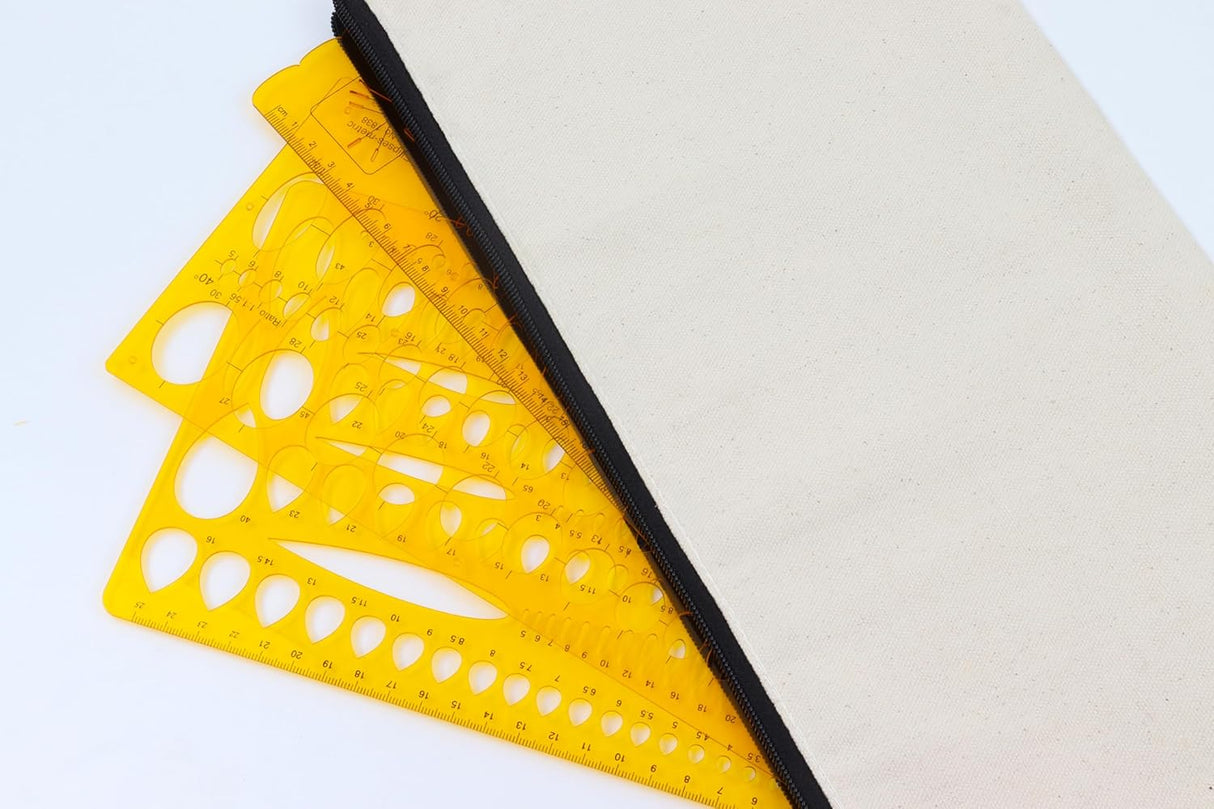 Isomars Jewellery Design Drawing & Drafting Template | Jewellery Stencil Combo - Set of 11 | Comes with Protective Canvas Cloth Cover