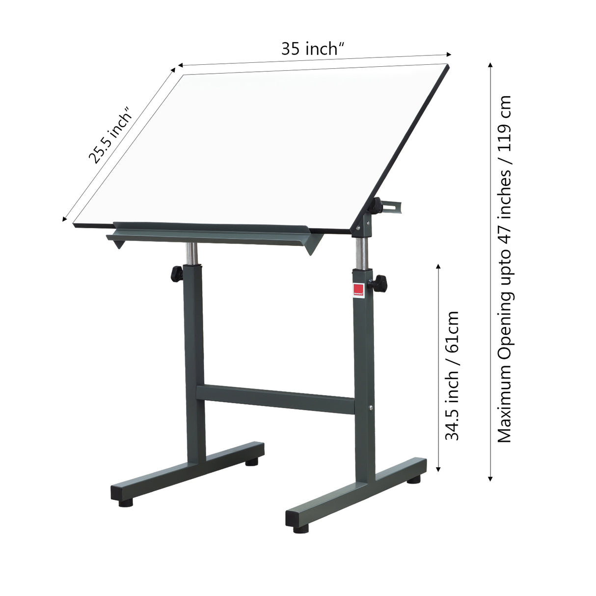 Isomars Scholar Drawing Table with Stool & A1 Double-Sided Laminated Drawing Board | Height Adjustable Drafting Table | 0–180° Tilt for Artists, Architects & Designers(Green)