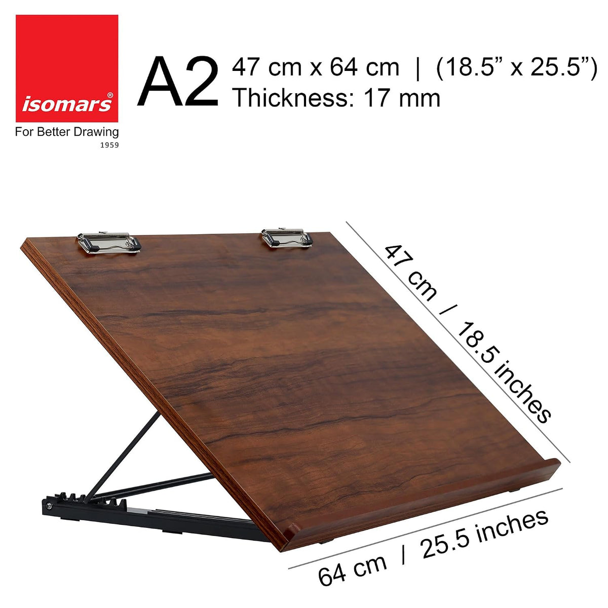 Isomars A2 Drawing Board Artboard | 18.5"x25.5" / 47x64 cm - Half Imperial - Isomars