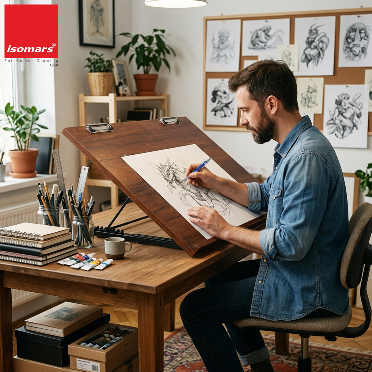 Isomars A3 Drawing Board Artboard | 16"x21" / 40.5x53 cm - Isomars