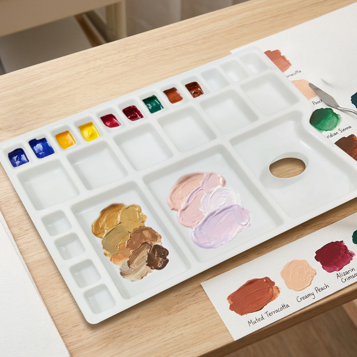 Isomars Artist Colour Palette, 25 Wells, Large Paint Mixing Tray - Isomars