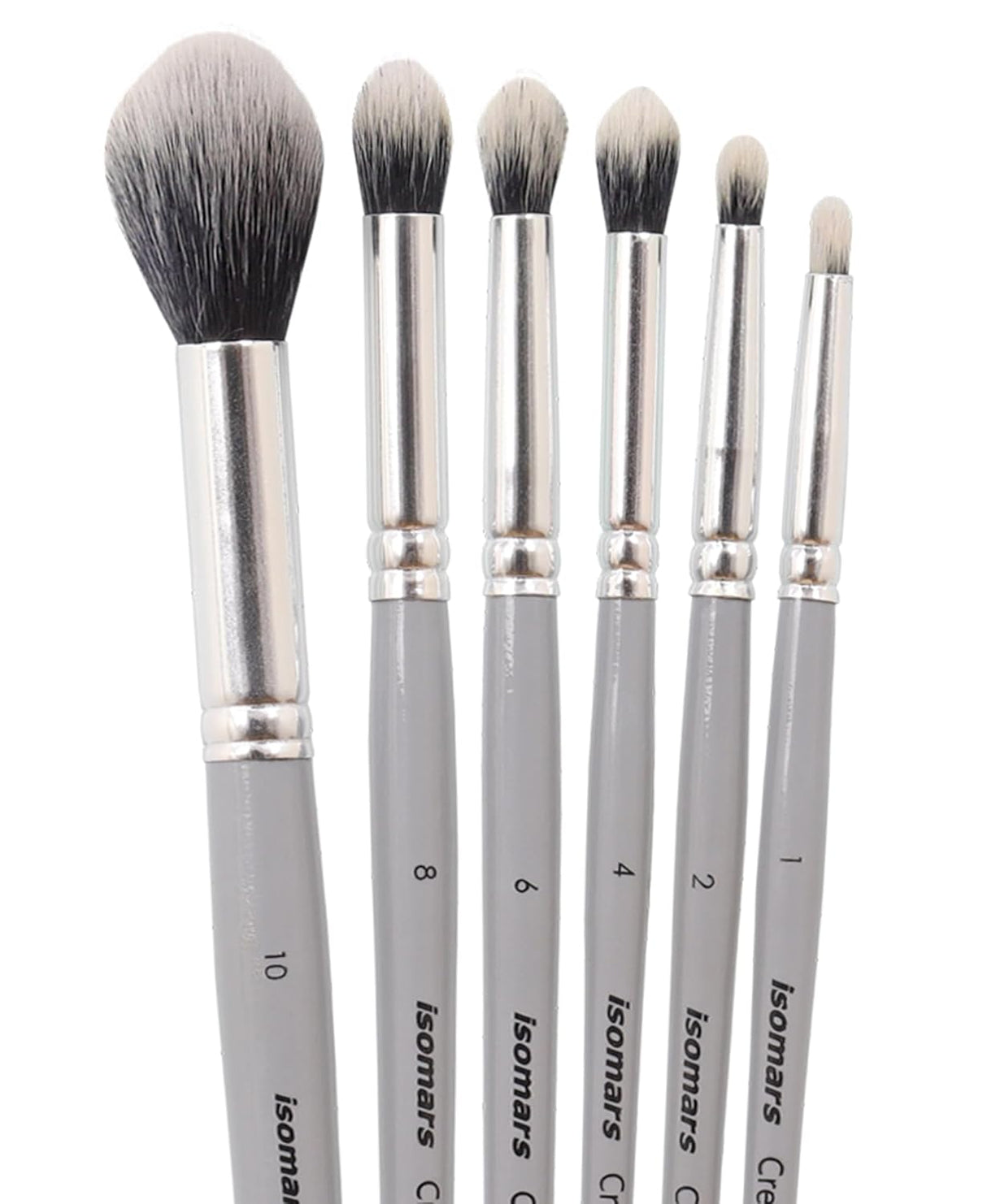 Isomars Creative - Blendng Brush - Round - Set of 6 - Artist Quality Brushes - Isomars