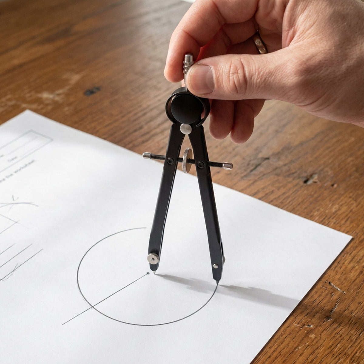 Isomars Engineering Compass with 2mm Lead & Sharpener - Isomars