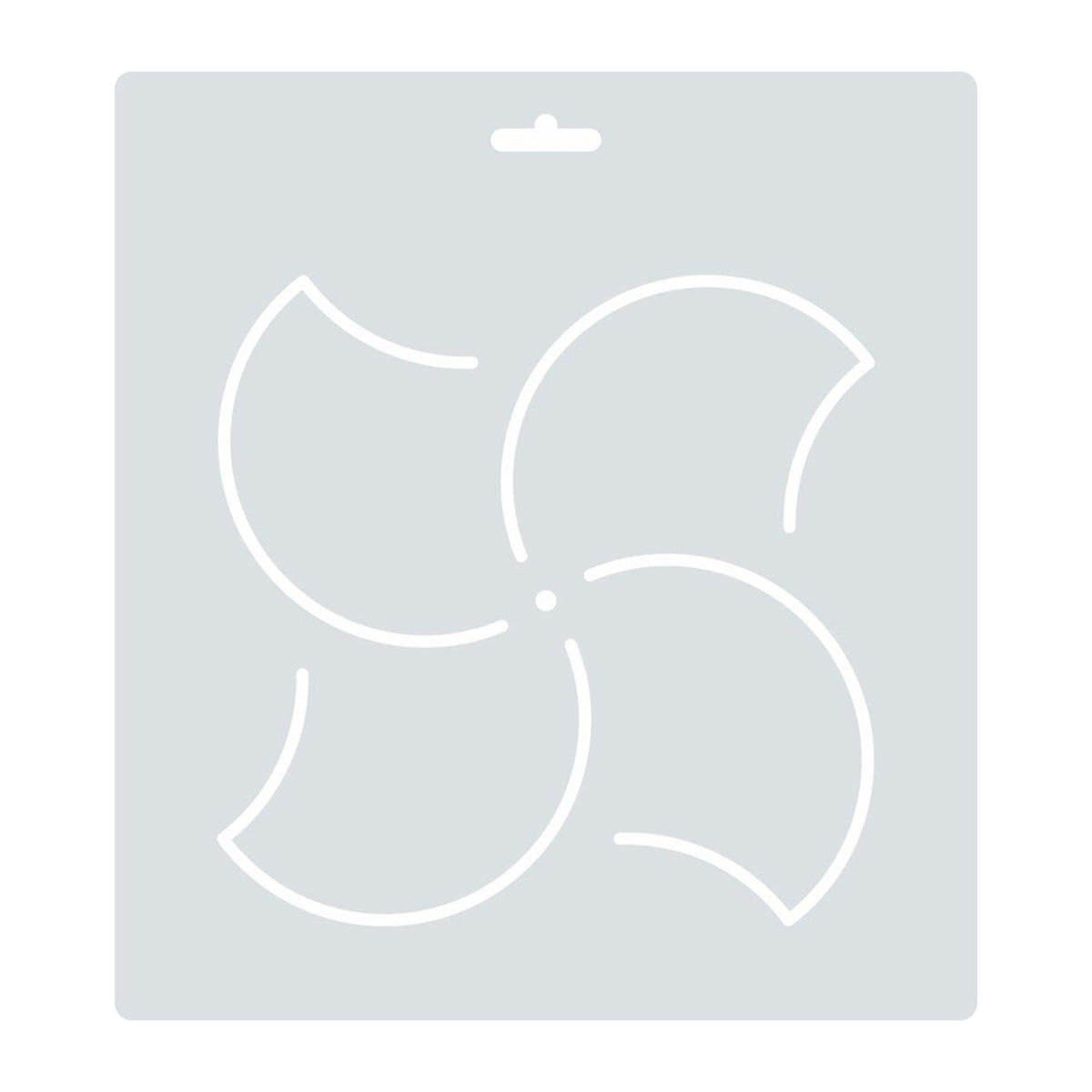 Isomars Fan Blade Design Drafting Template Stencil for Art & Quilting 10122 - Isomars