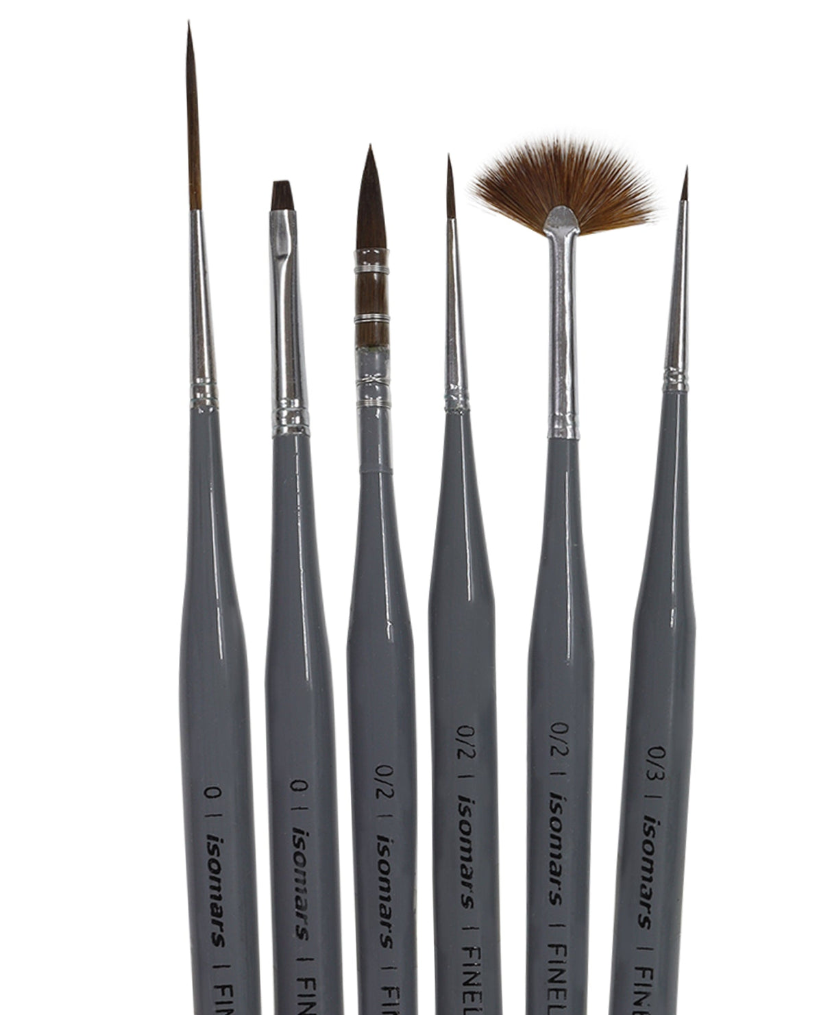 Isomars Fineline Art Brush Set of 6 for Detail Painting - Isomars