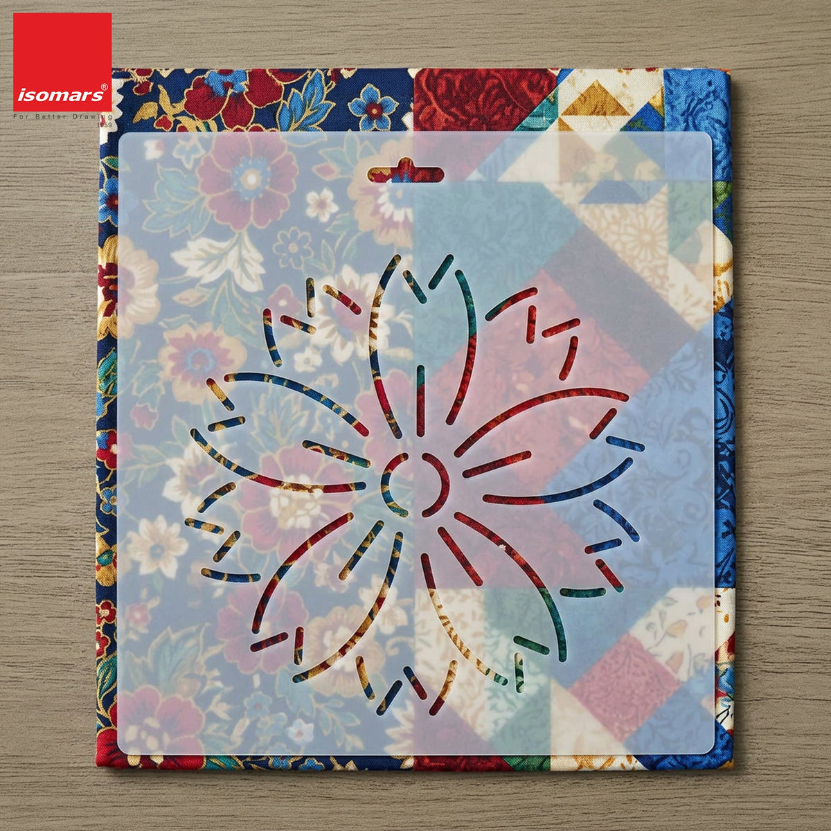 Isomars Floral Quilting Template for Sewing, Patchwork & Embroidery 10115 - Isomars