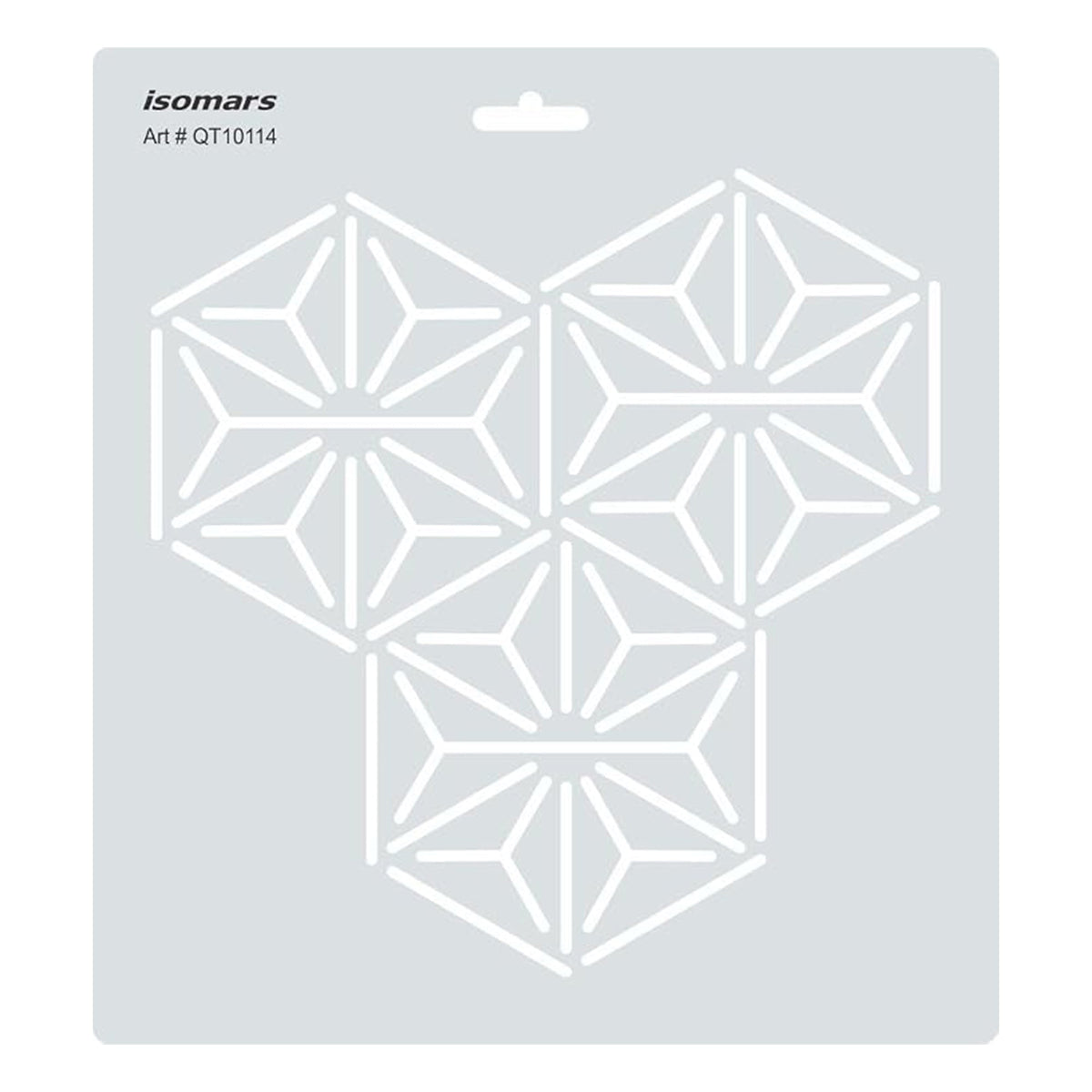 Isomars Geometric Quilt Template for Patchwork, Quilting & Crafts 10114 - Isomars