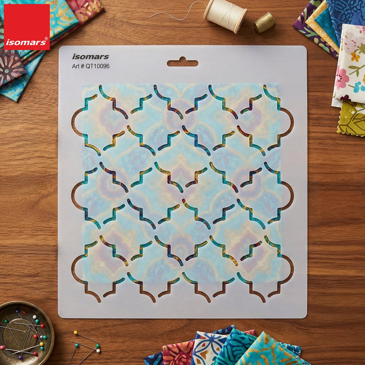 Isomars Moroccan Quilting Template Stencil for Patchwork & Sewing 10096 - Isomars