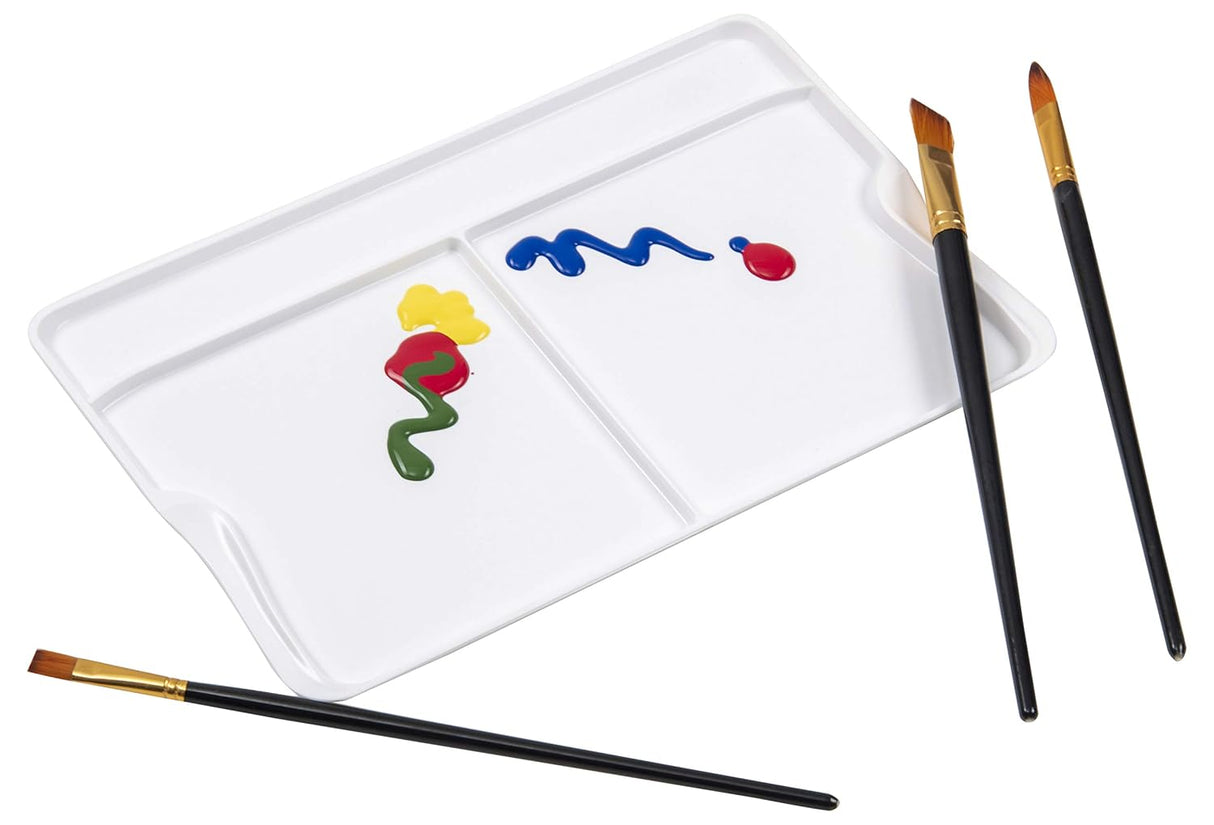 Isomars Peel Off Colour Palette with Free Painting Knife | Plastic Paint Mixing Tray for Acrylic, Oil & Watercolor Painting | Reusable Non-Stick Artist Palette – 35 x 23 cm - Isomars