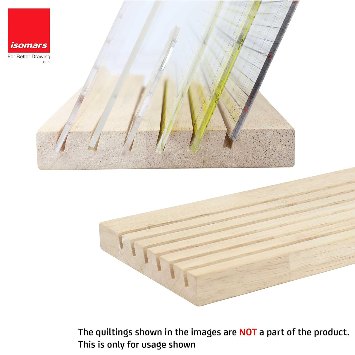 Isomars Quilting Stand - Wooden Stand Holds Upto 6 Quiltings - Quilting Holder Or Quilting Organiser - Isomars