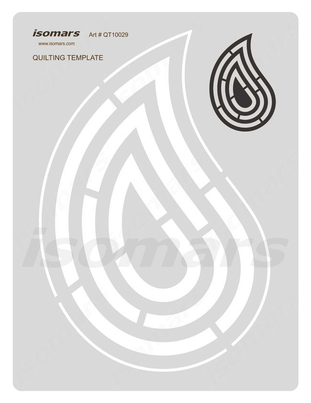 Isomars Quilting Template Acrylic Sewing & Fabric Cutting Stencil | Transparent Quilt Embellishment, Patchwork & Apparel Design Tool for Quilters and Fashion Designers - Isomars
