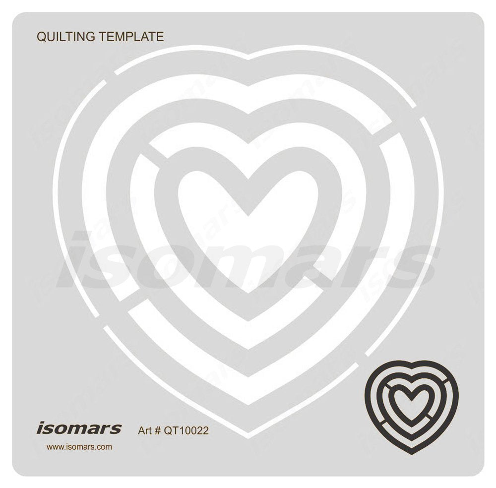 Isomars Quilting Template Acrylic Stencil - Isomars