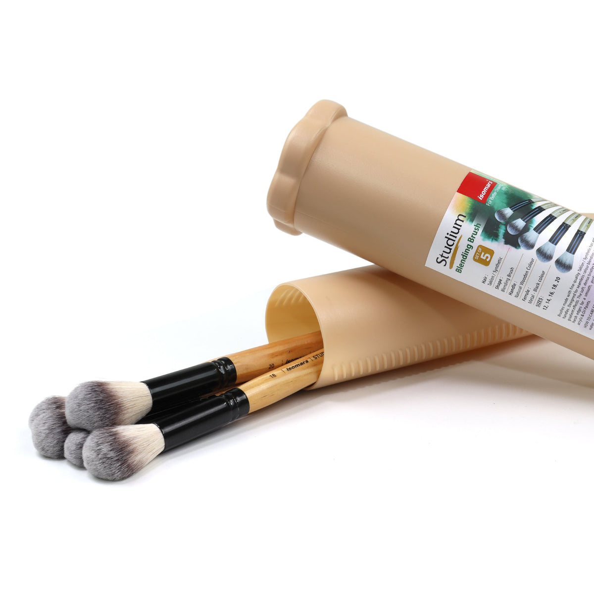 Isomars Studium Blending Brush Set of 5 with Brush Holder - Isomars