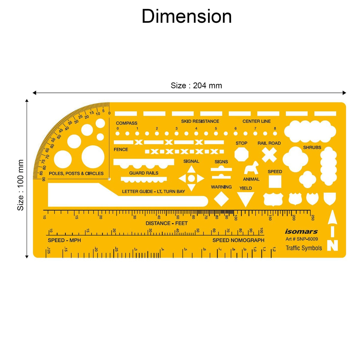 Isomars Traffic Symbol Template for Road & Civil Engineering Drawing - Isomars