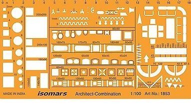 1:100 Scale Architectural Furniture Template - Isomars