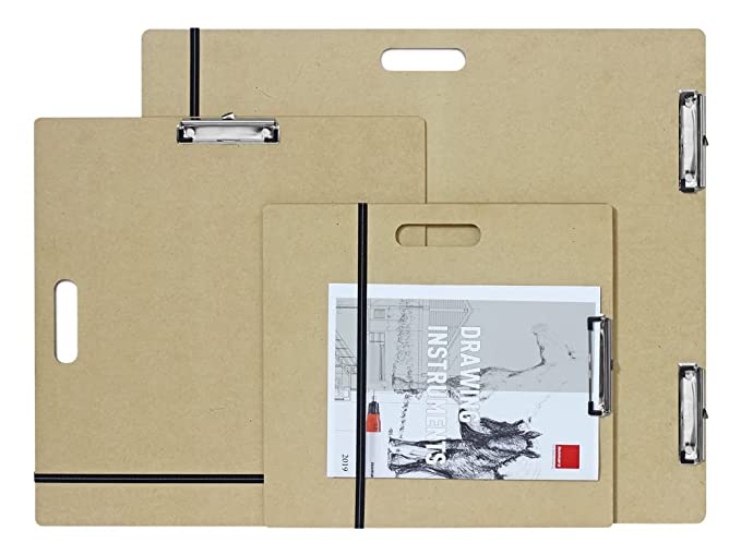 Isomars Sketch Board/Drawing Board with Clip - 18"x20"