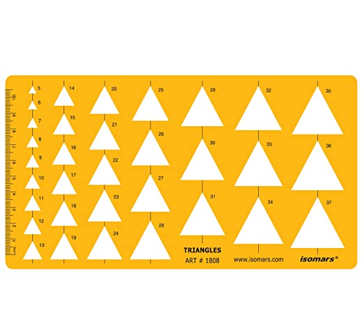 Isomars Technical Drawing Templates Set of 4