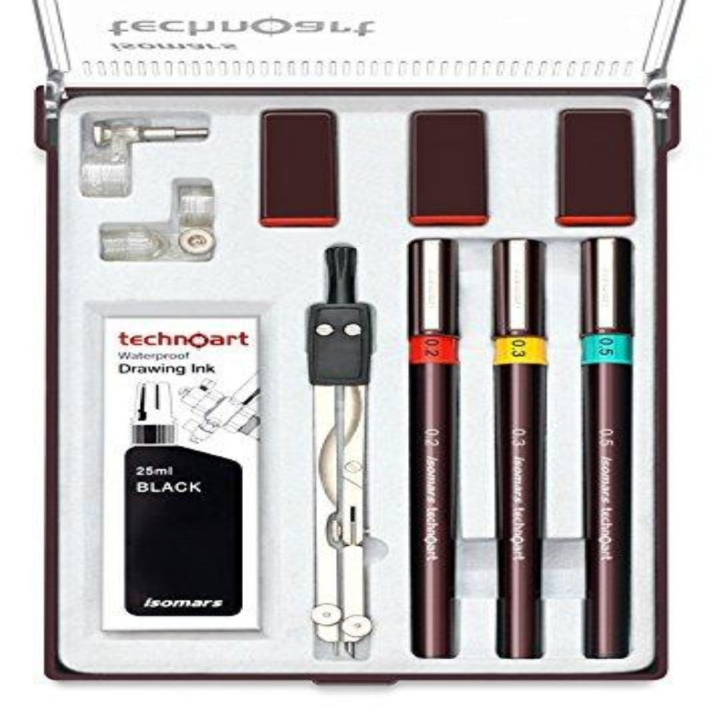 Technoart Technical Drawing Pens (Set of 3)