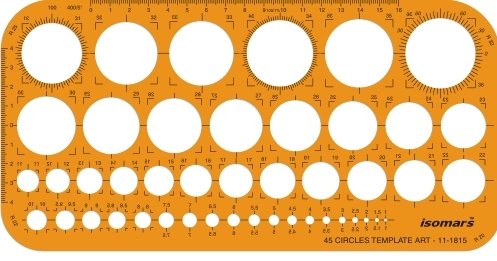 Drawing Template Ruler Circle Drafting Template Contains Lots Of