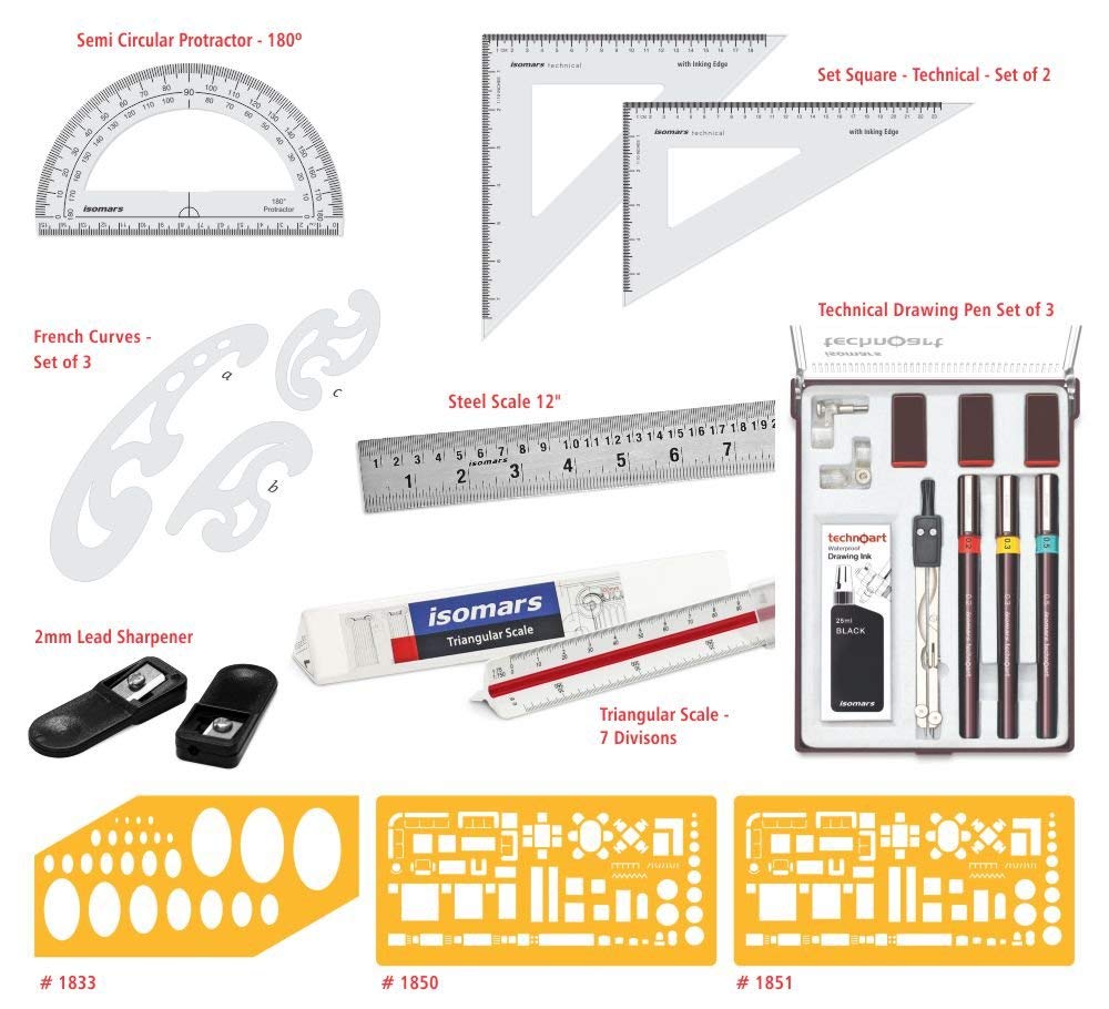 Drawing & Drafting Architect College Kit