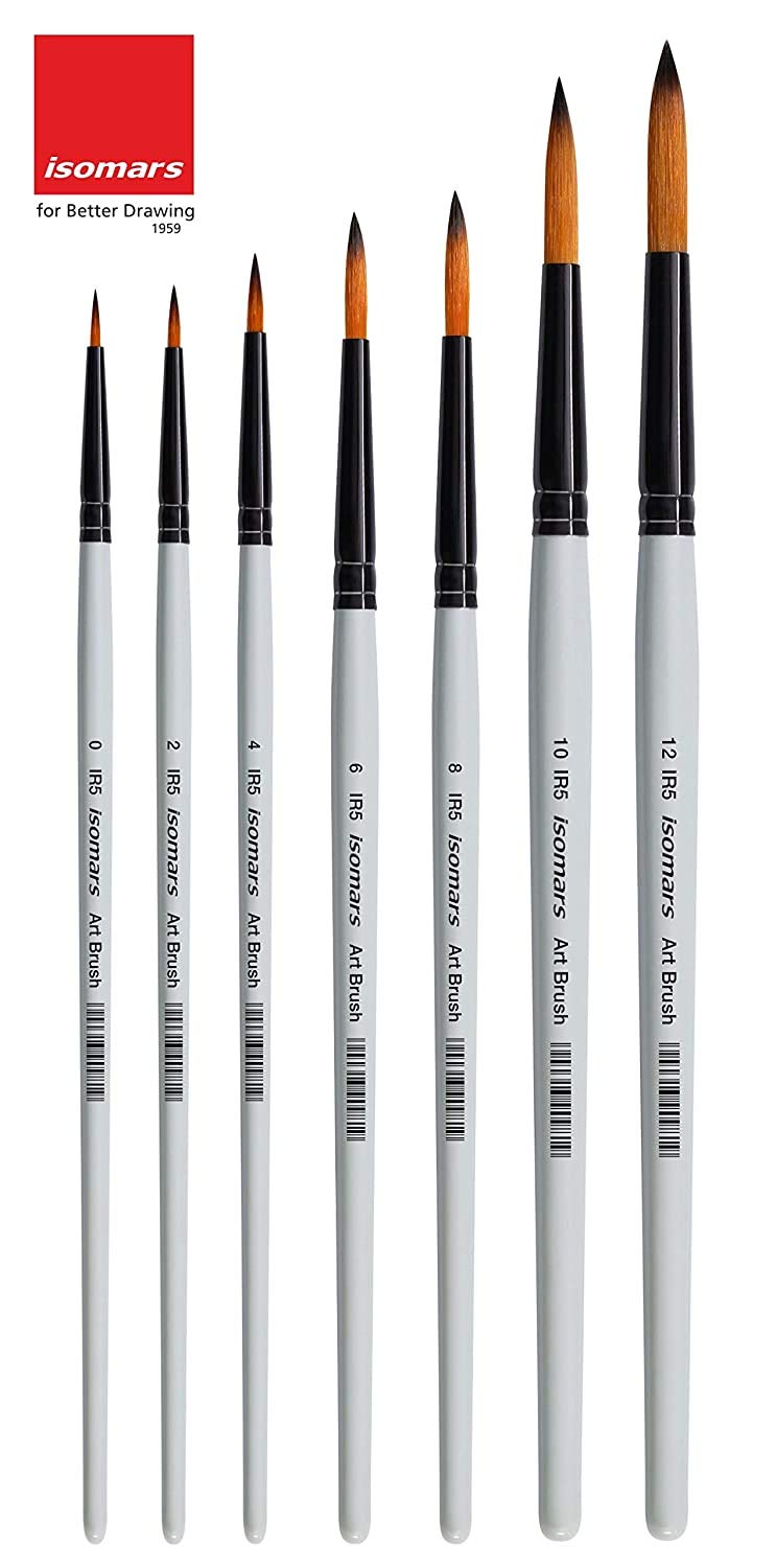 Artist Wooden Easel with Sketch Pad, Round Brush (Set of 7) & Canvas Boards