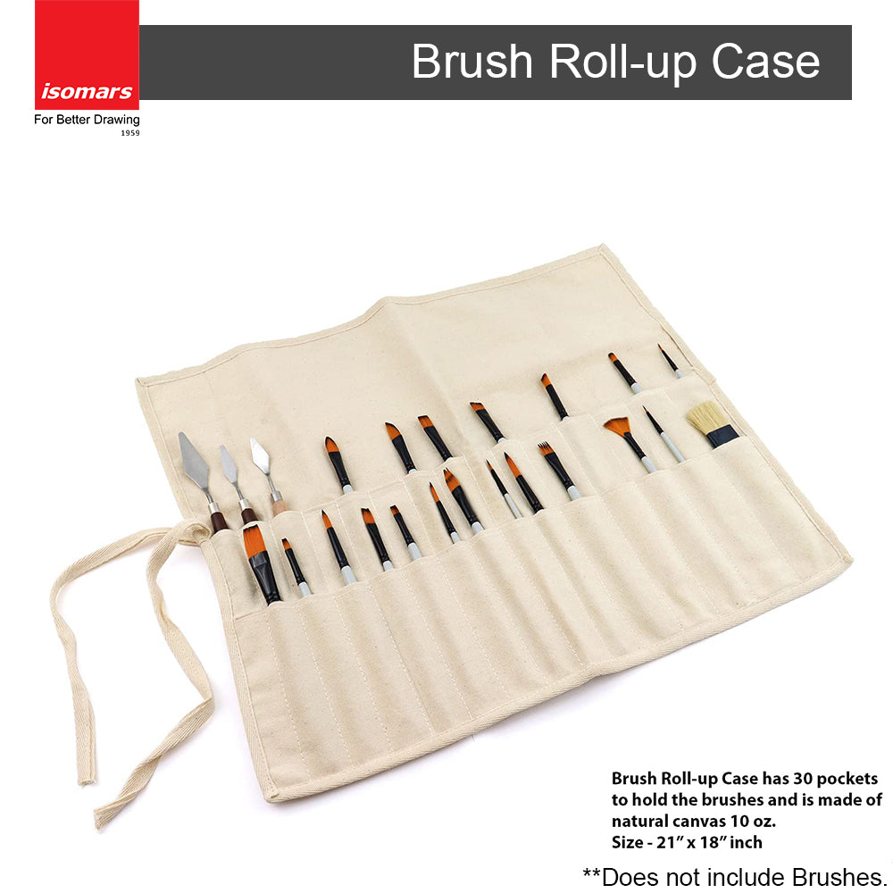 Brush Roll Up Case (Natural)