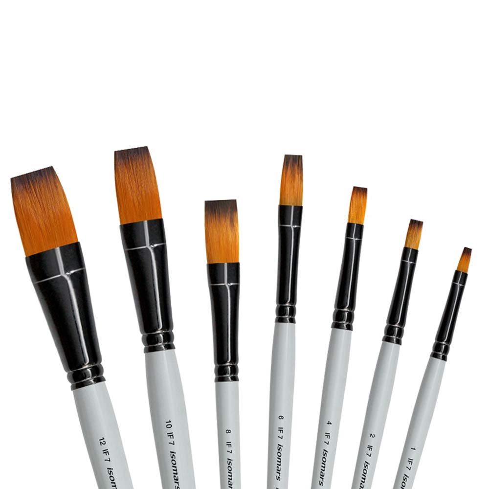 Flat Paint Brush (Set of 7)