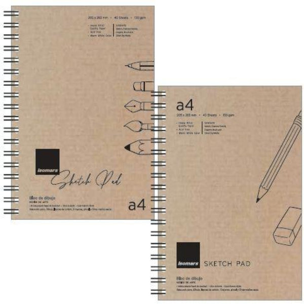 Isomars Sketch Pad - A4 with 40 Sheets