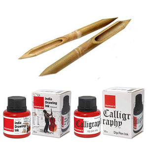 Bamboo Pen & Calligraphy Ink Combo