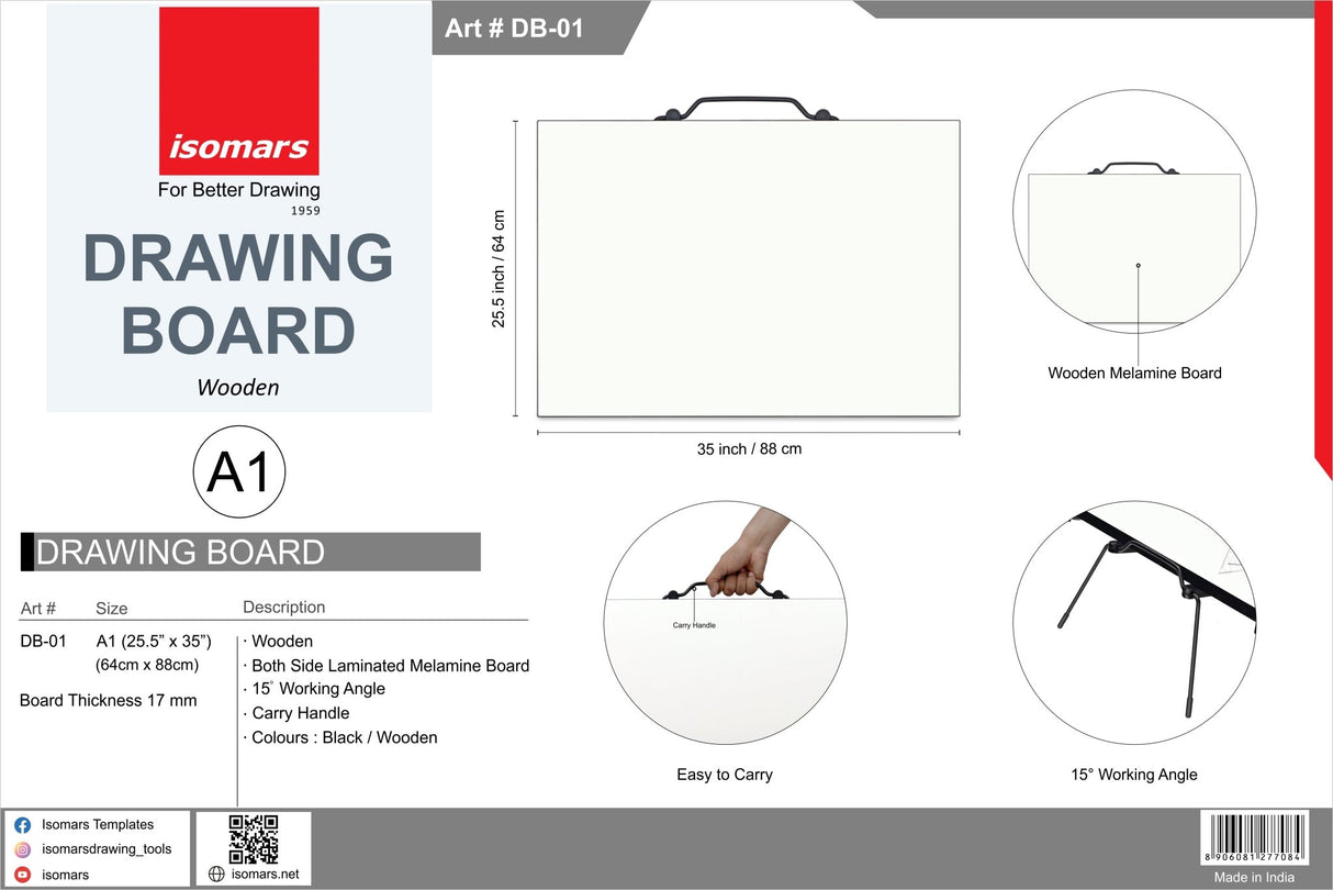 Drawing Board (15° Working Angle) - Isomars