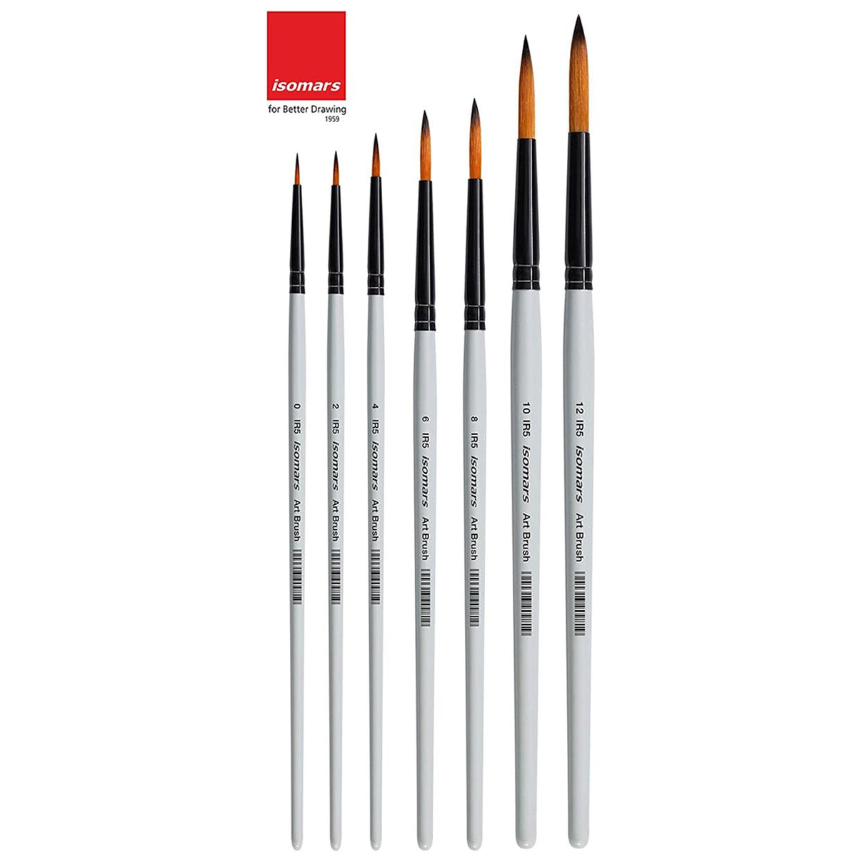 Drawing Brush Round (Set of 7)- Professional - Isomars