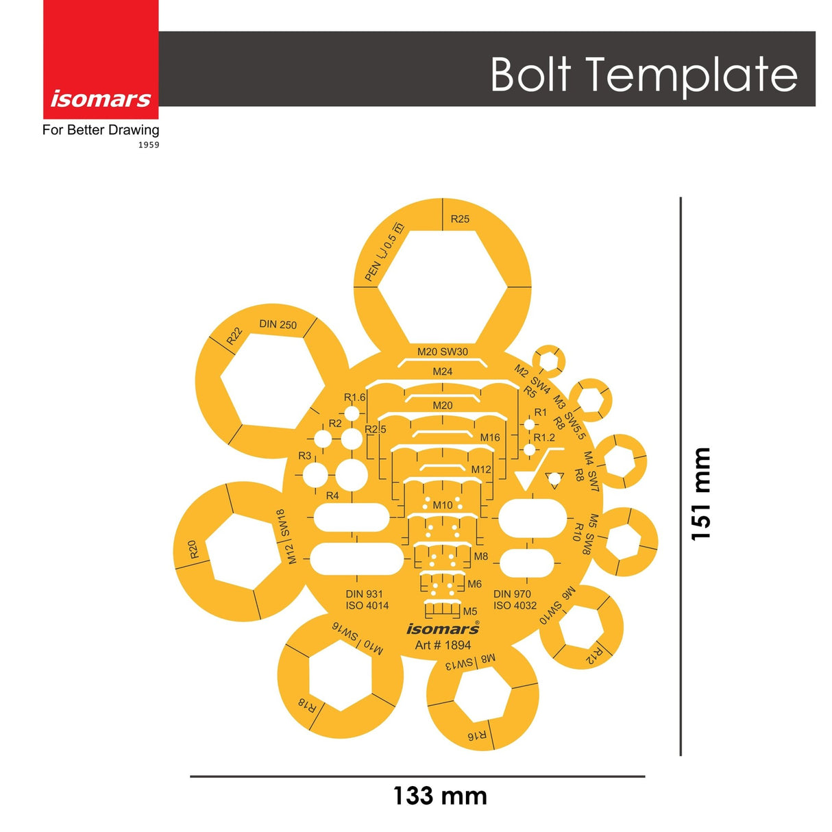 Isomars Bolt Template - Isomars