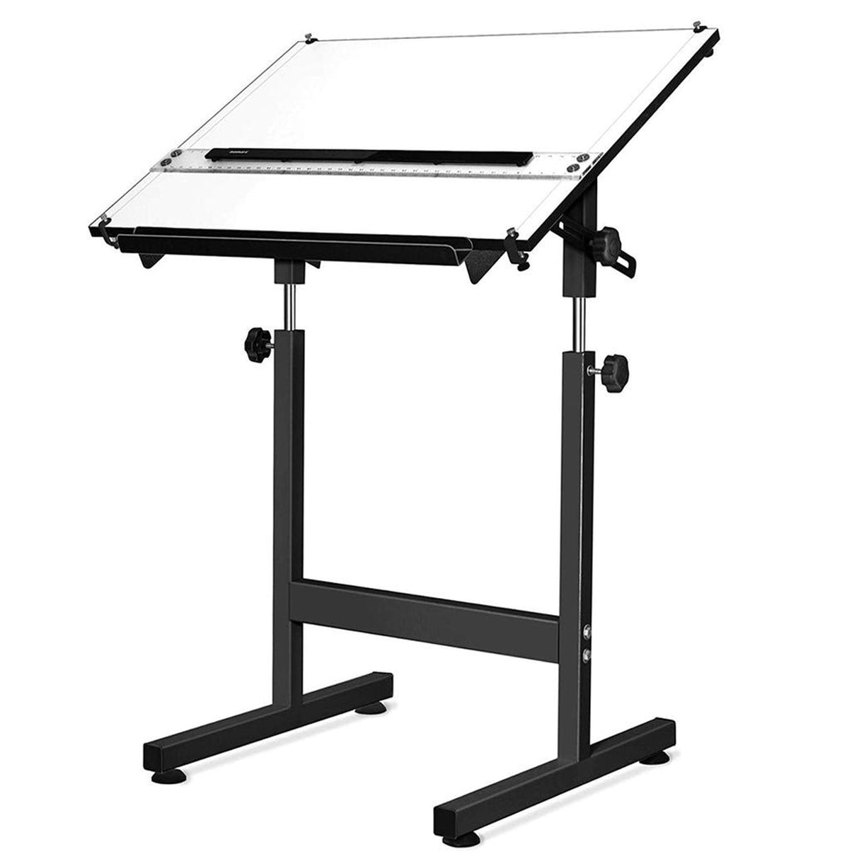 Isomars Drawing Table With White Laminated Parallel Ruler Board (25.5"x35") - Isomars