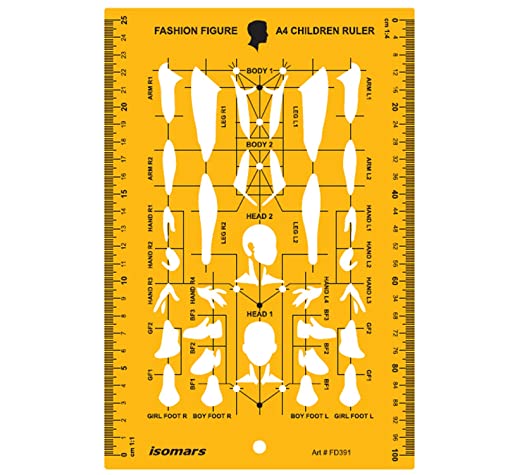 Isomars Fashion Figure Template - Children - Isomars