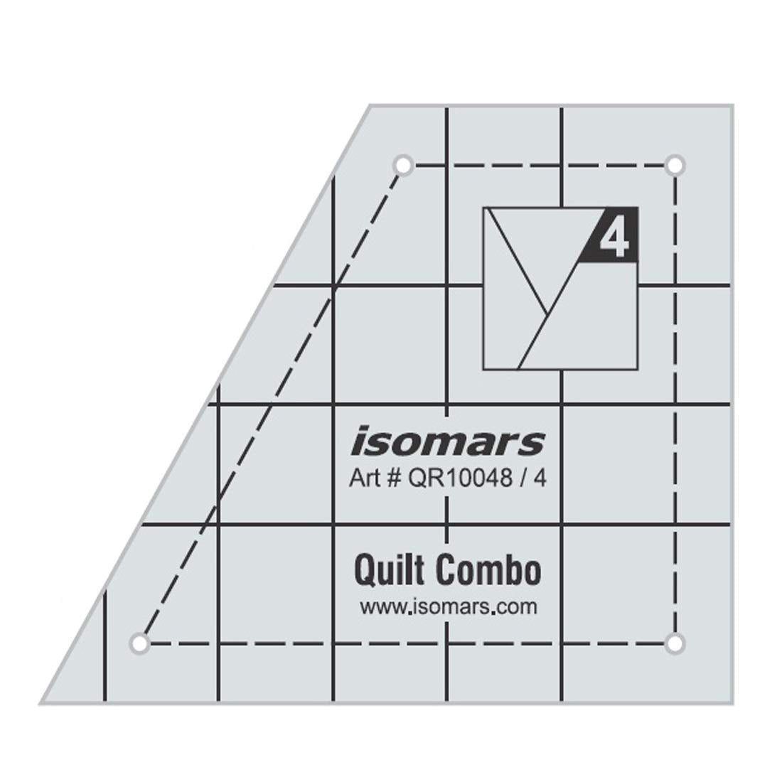 Isomars Quilt Combo Set of 4 Isomars Quilting Template for Patchwork & Sewing - Isomars