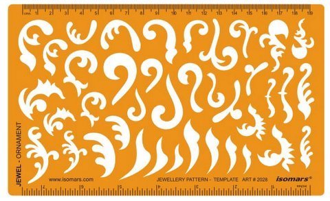 Jewelry Design Template- Curve Shape - Isomars