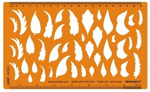 Jewelry Design Template- Leaf Shape - Isomars