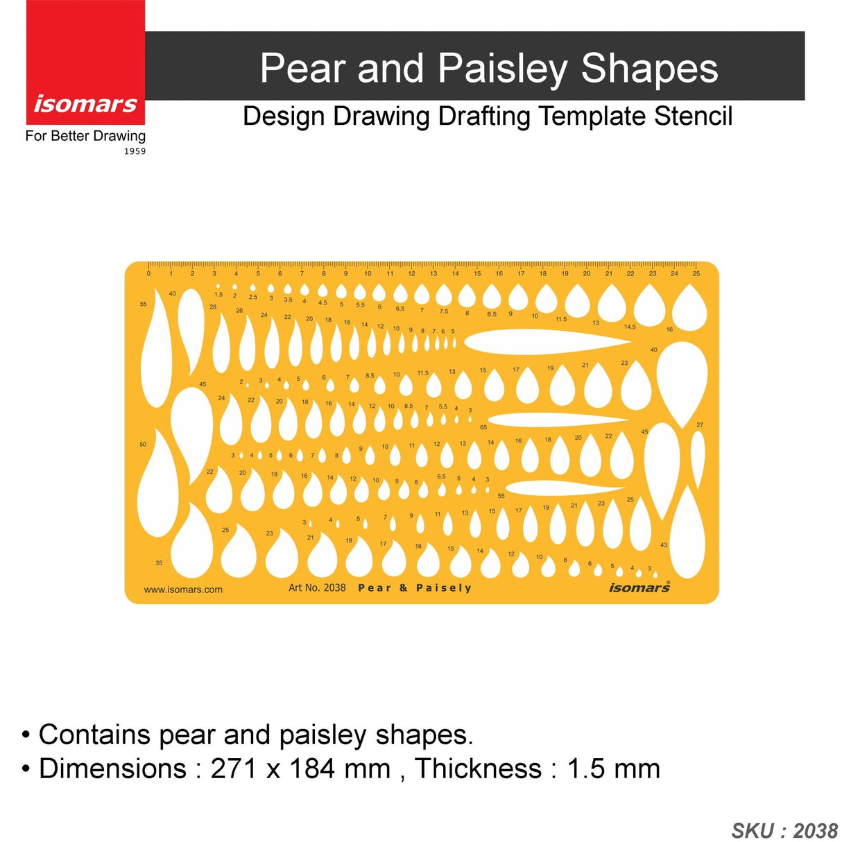 Jewelry Design Templates- Pear & Paisley Shapes (Set of 2) - Isomars