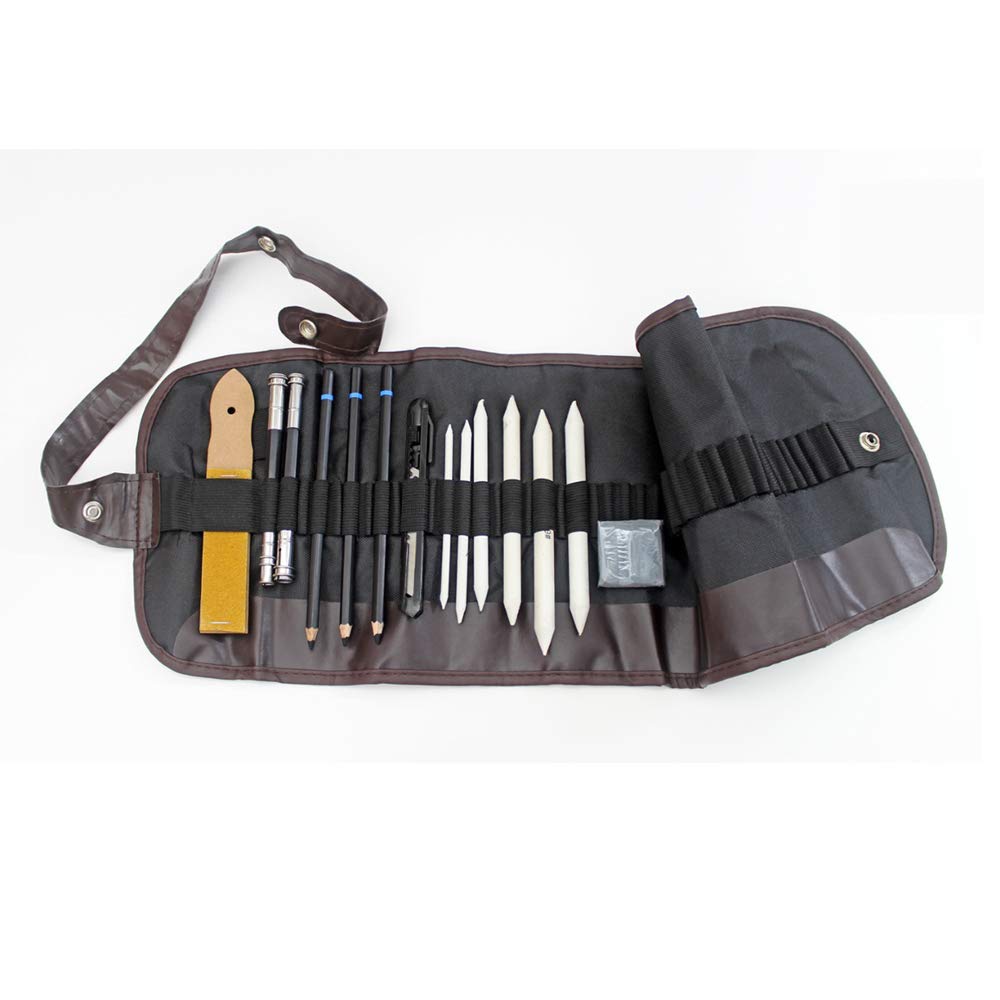 Pencil Wrap Case with Drawing & Sketching Tools - Isomars