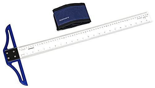 Technical Drawing Combo- 10x12 Inches Set Square, Pro Circle, 24 Inches T-Square, & Protractor - Isomars