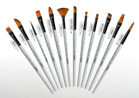 Isomars Professional Precision Art Brush Set of 12