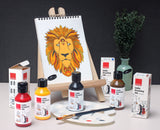 Isomars India Waterproof Drawing Ink - Blue - 100ML Bottled Ink, for Paper Board, Canvas,Fabric and Wood Ideal for Designers, Airbrush Artists, Illustrators, Fine Artists and Craft and Hobbyists.