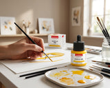 Isomars Professional Acrylic Ink Golden Yellow 35 ml, Waterproof Dropper